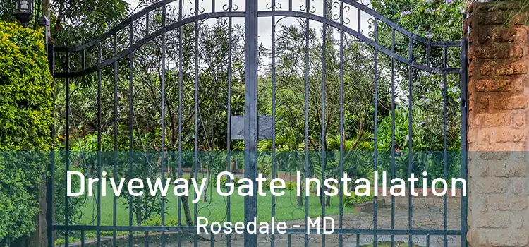 Driveway Gate Installation Rosedale - MD