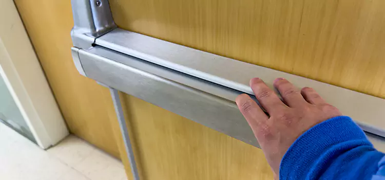 Installing a Push Bar on a Door Rosedale
