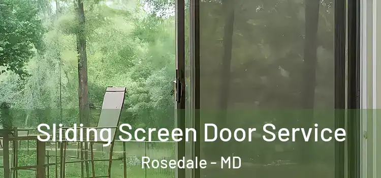Sliding Screen Door Service Rosedale - MD